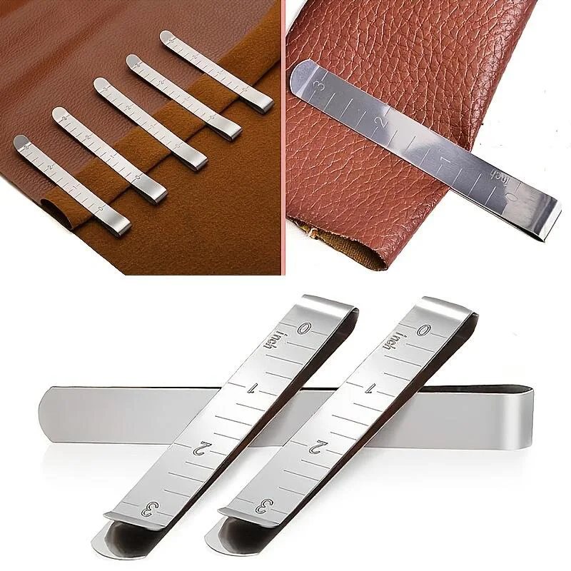 

10 шт., зажимы для шитья из нержавеющей стали, зажимы для подшивки, измерительная линейка для ткани, аксессуары для закрепления и маркировки, принадлежности для шитья своими руками
