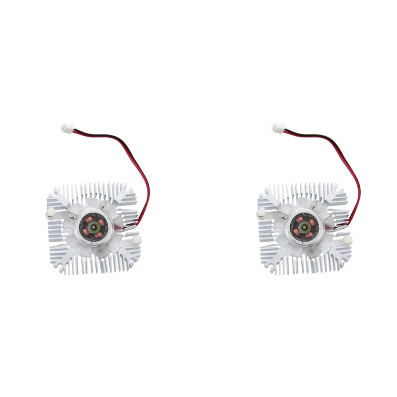 2X PC VGA Video Card 2 Pin 55Mm Cooler Cooling Fan Heatsink 4800 RPM