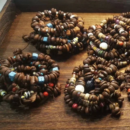 Handmade Woven Rope Bracelet with Jingdezhen Ceramic Beads Unisex Couple Friendship Gift Bracelets