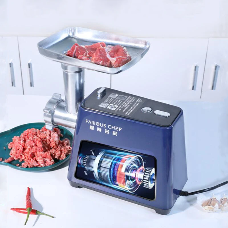 700 واط الكهربائية مفرمة اللحم المروحية السجق ستوفير المفرمة متعددة الوظائف المنزل ارتفاع درجة الحرارة حماية منتج أغذية