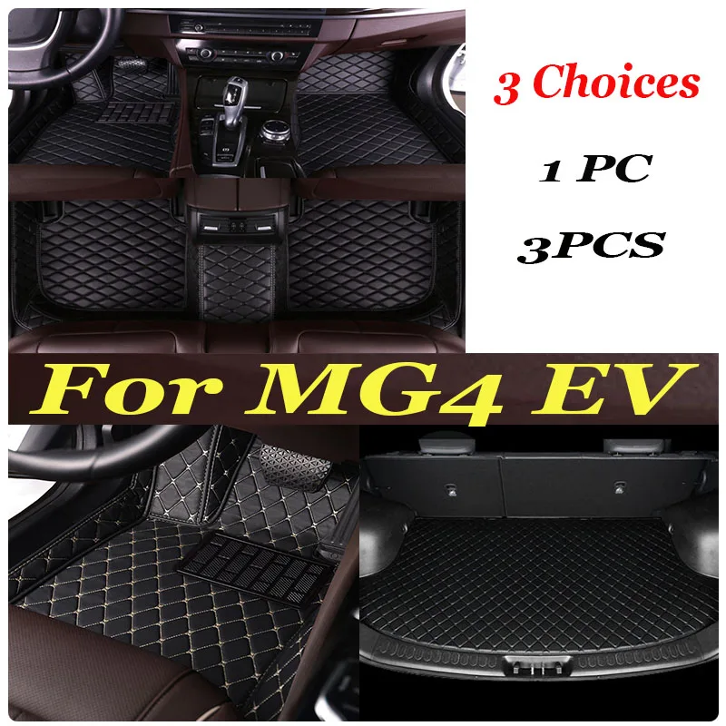 

Car Floor Mats For MG4 EV MG Mulan EH32 2022 2023 2024 Hatchback Rug Leather Mat Cubre Pisos Para Autos Car Accessories Interior