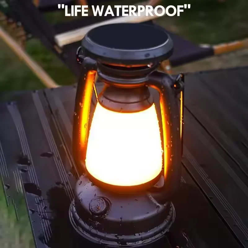 Outdoor Camping Bar Light Charging Decoration Atmosphere Light Retro Horse Light Led Desk Lamp Table Light Lantern Home Decor