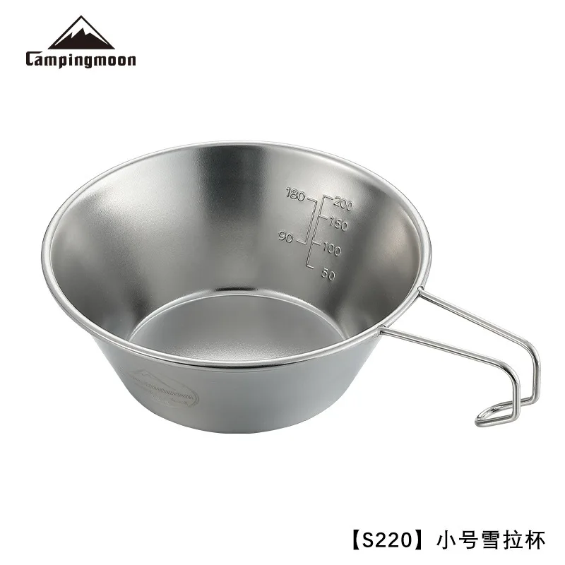 Outdoor Shera Bowl Campingmoon S220 Stainless Steel Camping Fine Shera Bowl