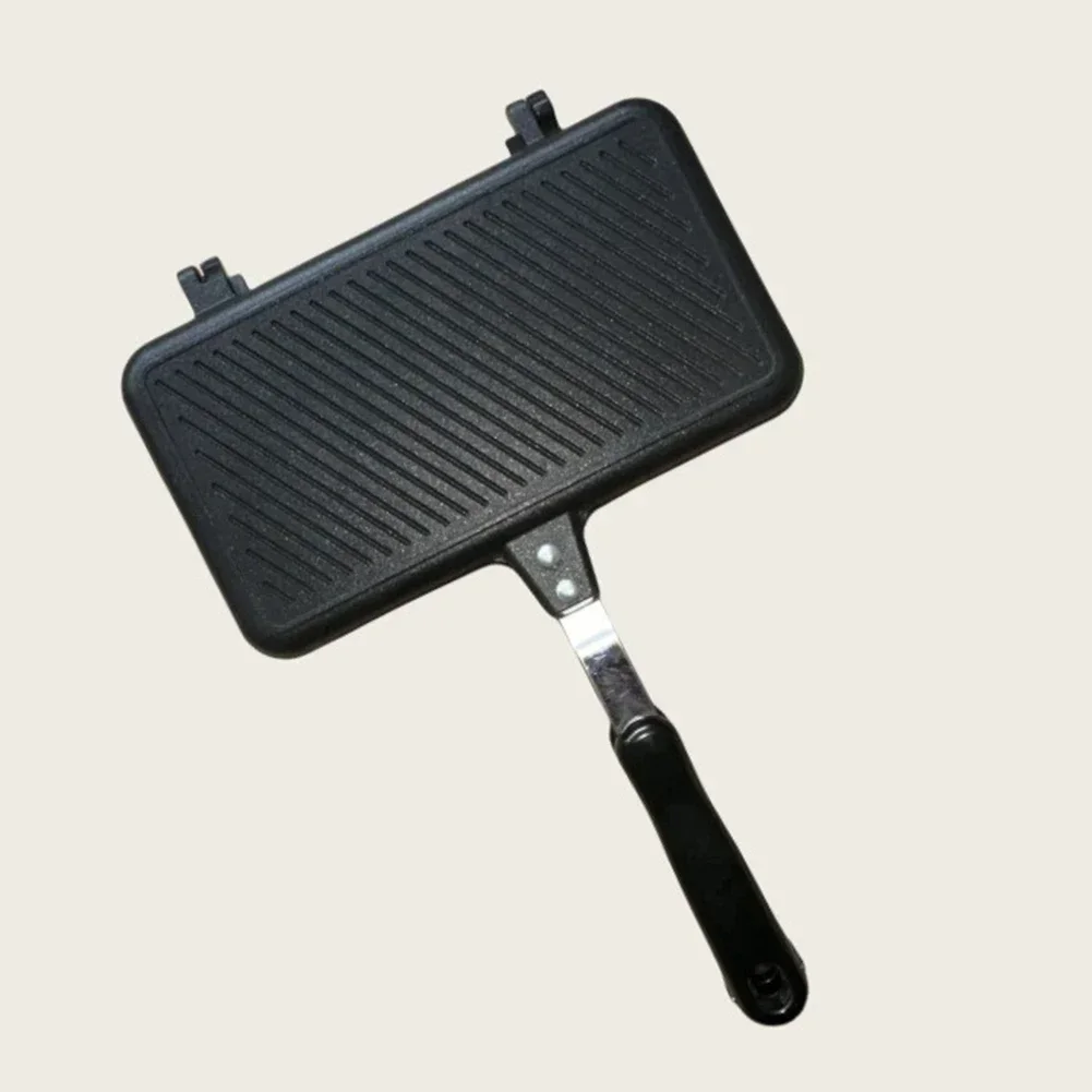 Machine à sandwichs de Camping polyvalente 37x24x4cm, 1 pièce: antiadhésif, chaleur rapide, ustensiles de cuisine faciles à nettoyer, accessoires de cuisine