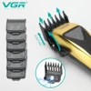 VGR 바리깡 트리머 이발기 클리퍼 헤어 클리퍼 전문적인 머리 다듬기 전기 같은 헤어 커팅 머신 벡터 모터 머리 자르기 9000RPM 남성용 클리퍼 V-015 3