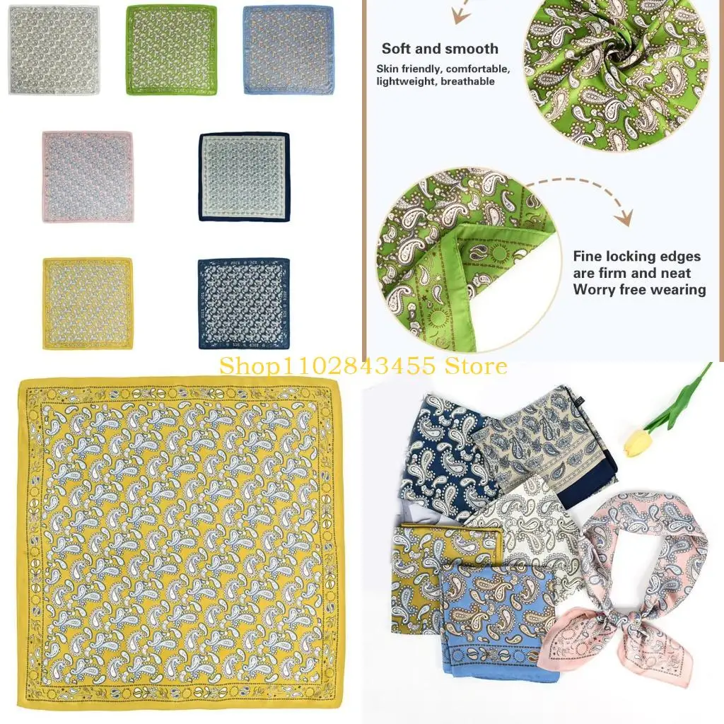 

49MC цифровой платок с цветочным принтом банданы элегантный шейный шарф музыкальный фестиваль повязка на голову велосипедный