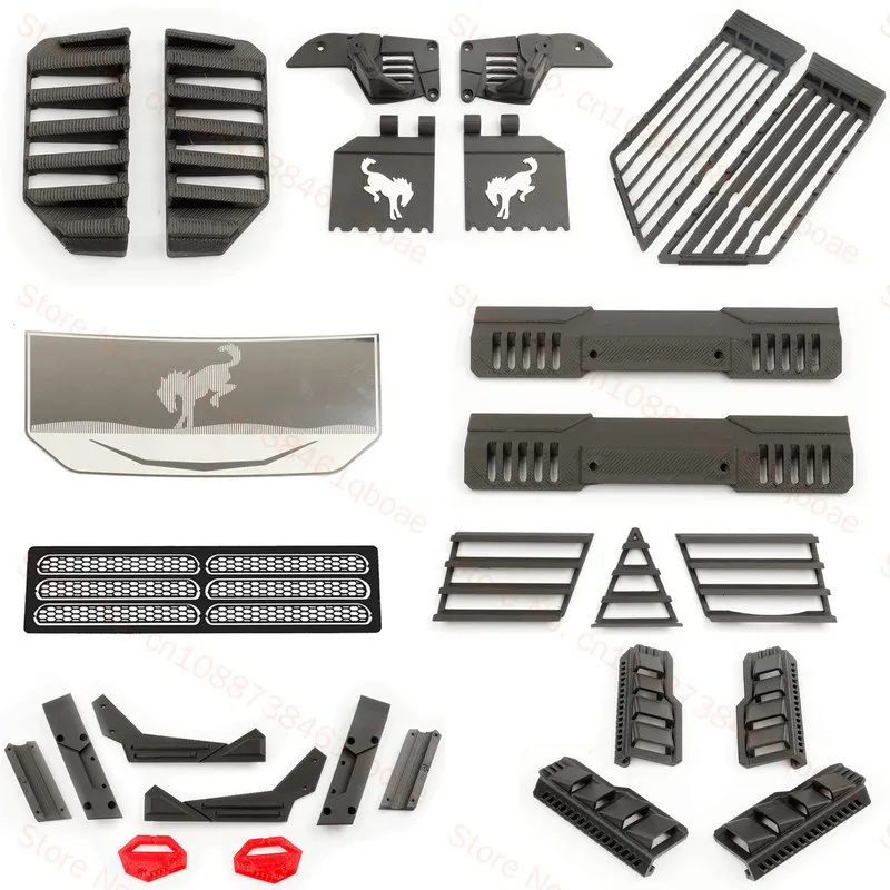 MJX 1/8 H8P Upgrade Part windshield Hood Side window Wheel brow armor Vehicle shell protection armor grille taillight cover Rc