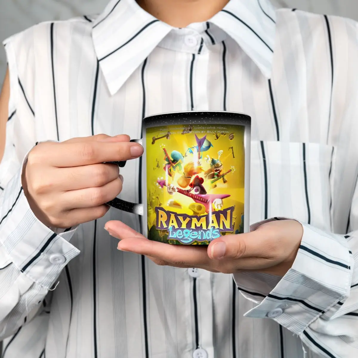 كوب ألعاب كرتونية Rayman Legends، أكواب قهوة سيراميك مضحكة، أكواب شاي، كوب حليب، أدوات للشرب هدية للأصدقاء