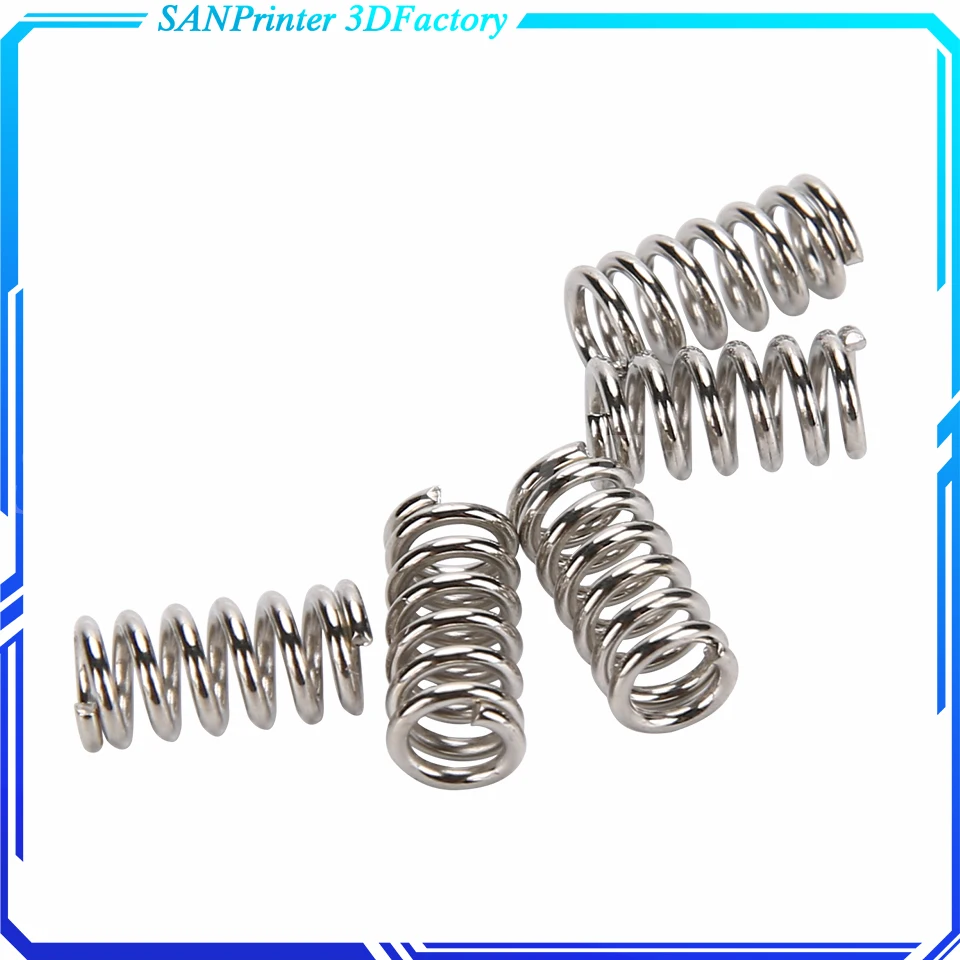 10PCS High Elastic Spring Manganese Steel Pressure Spring Wire Dia 1mm Outer Dia 6mm Length 12mm