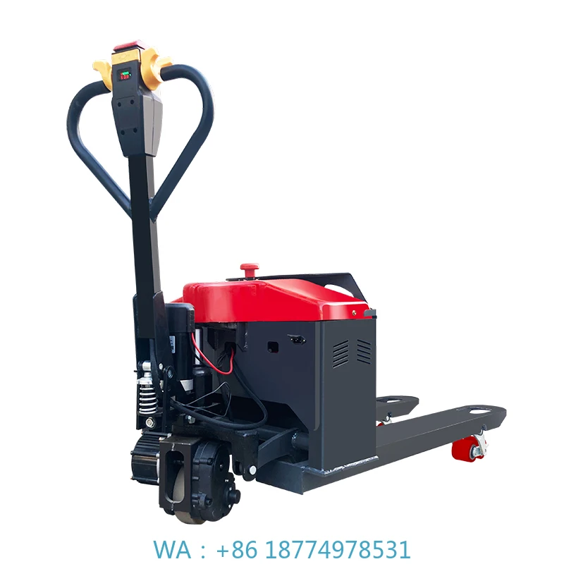 ini Semi Automatic Hydraulic Forklift JackTrucks Forklift Pallet Fork Lift 1Ton Mobile Lithium Electric M