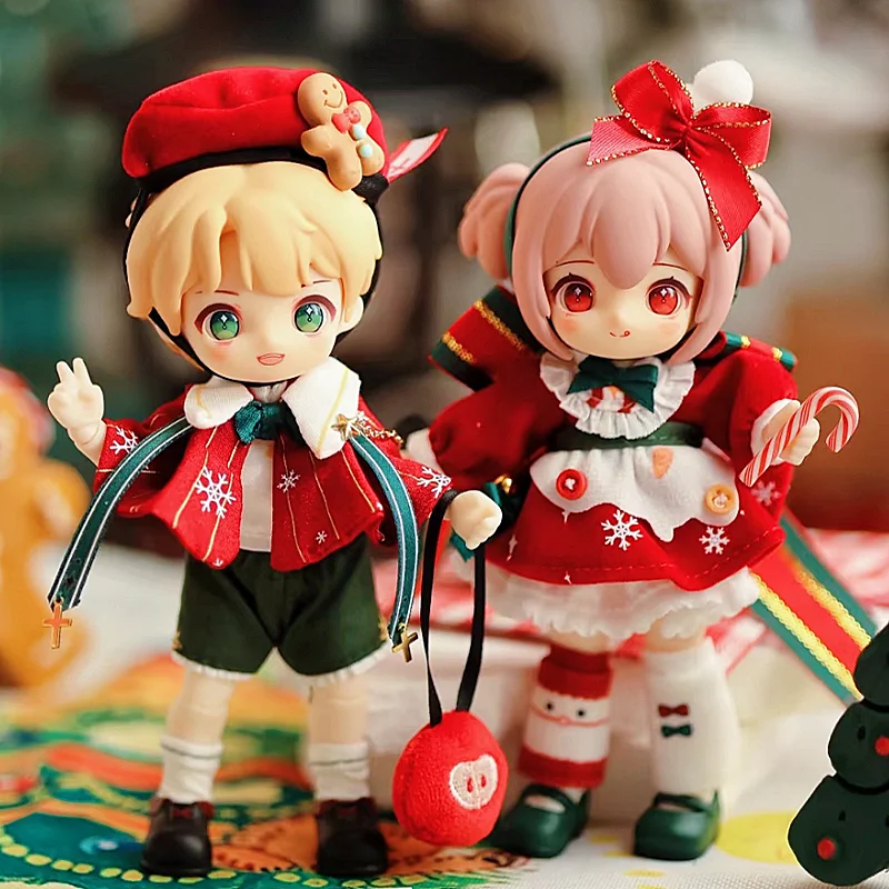 Nagi Christmas Kindergarten Wish Party Series 1/12 Bjd Joints Can Be Moving Figure Model Toys Kawaii Boys Girls Desktop Collect