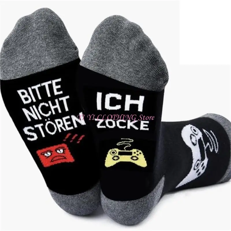 

N5KF Fun Gaming Socks for Men Women Multicolored Socks Gift for Game Lover and Family