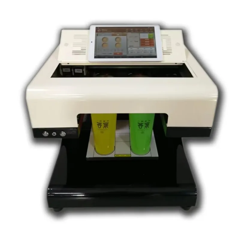 Edible Ink Selfie Cake Coffee Foam Printer High Resolution Fast Printing for Bakery Cafe Shop Custom