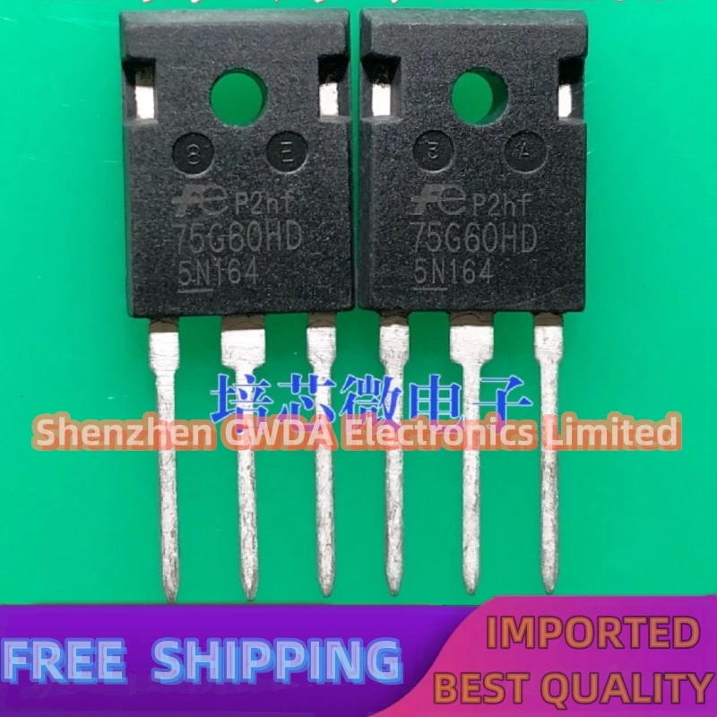 10PCS-20PCS  75G60HD FGW75N60HD T0-247 600V75A IGBT In Stock Can Be Purchased