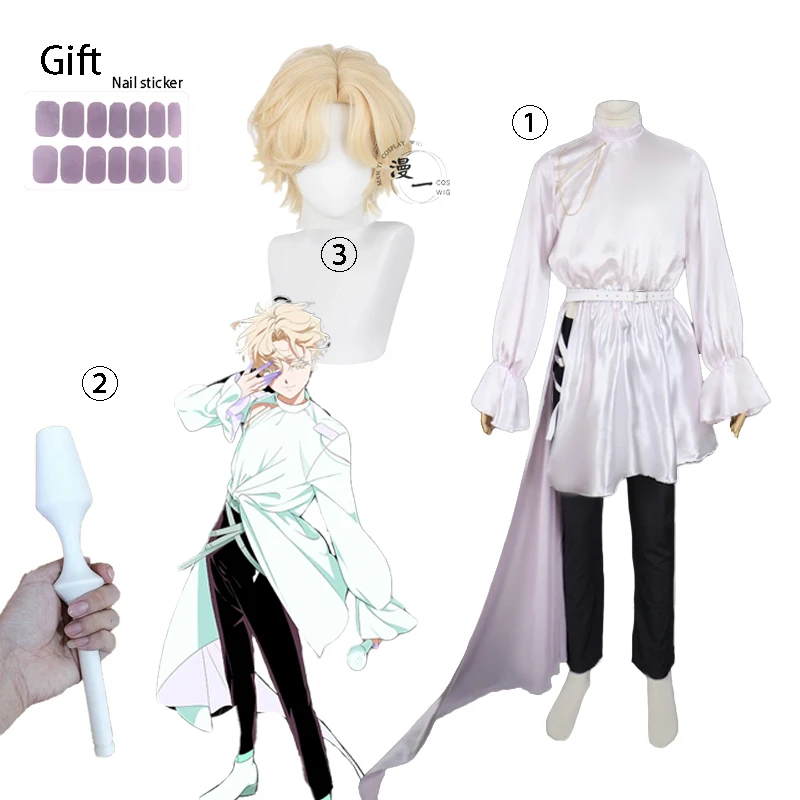 Alien Stage Luka Cosplay Kostüm Perücke Top Hosen Anime Idol Cosplay Rollenspiel Party Anzug Herren Fancy Halloween Karneval Outfit