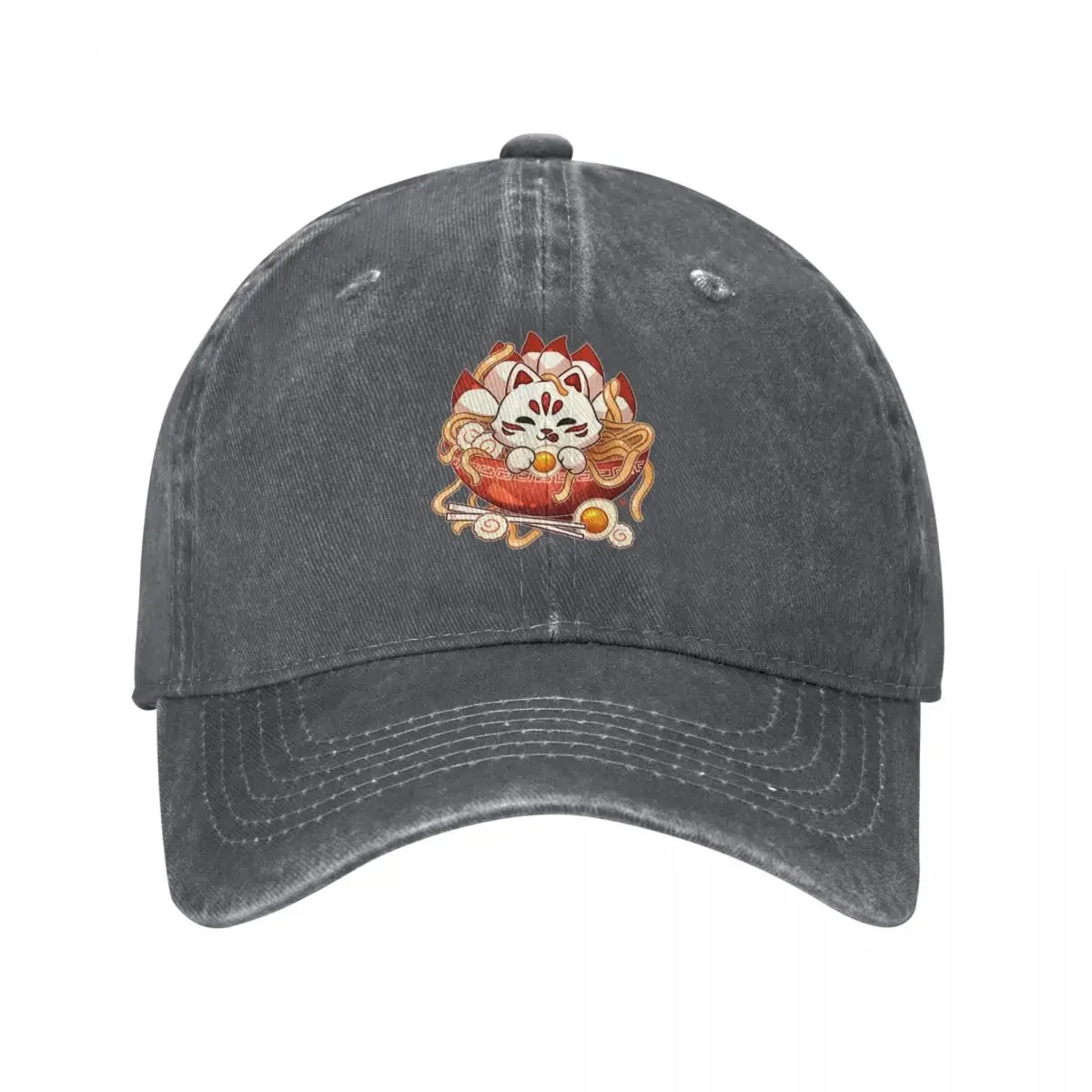 Gorra de béisbol Kitsune Udon Bowl, gorra de diseñador, sombrero de golf de marca de lujo, gorra militar para hombre, gorras para hombre y mujer