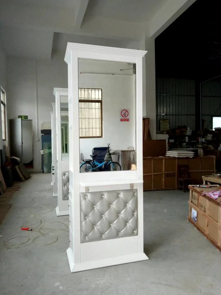 5 Years Warranty Hot Sale Contemporary White Color Wood Material Hairdressing Salon Styling Stations For Kitchen Use