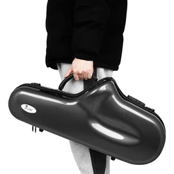 Alto Saxophone Storage Case Saxophone Handheld Box Double Shoulder Carry Luggage Bag Sax Waterproof Compression Resistant Box