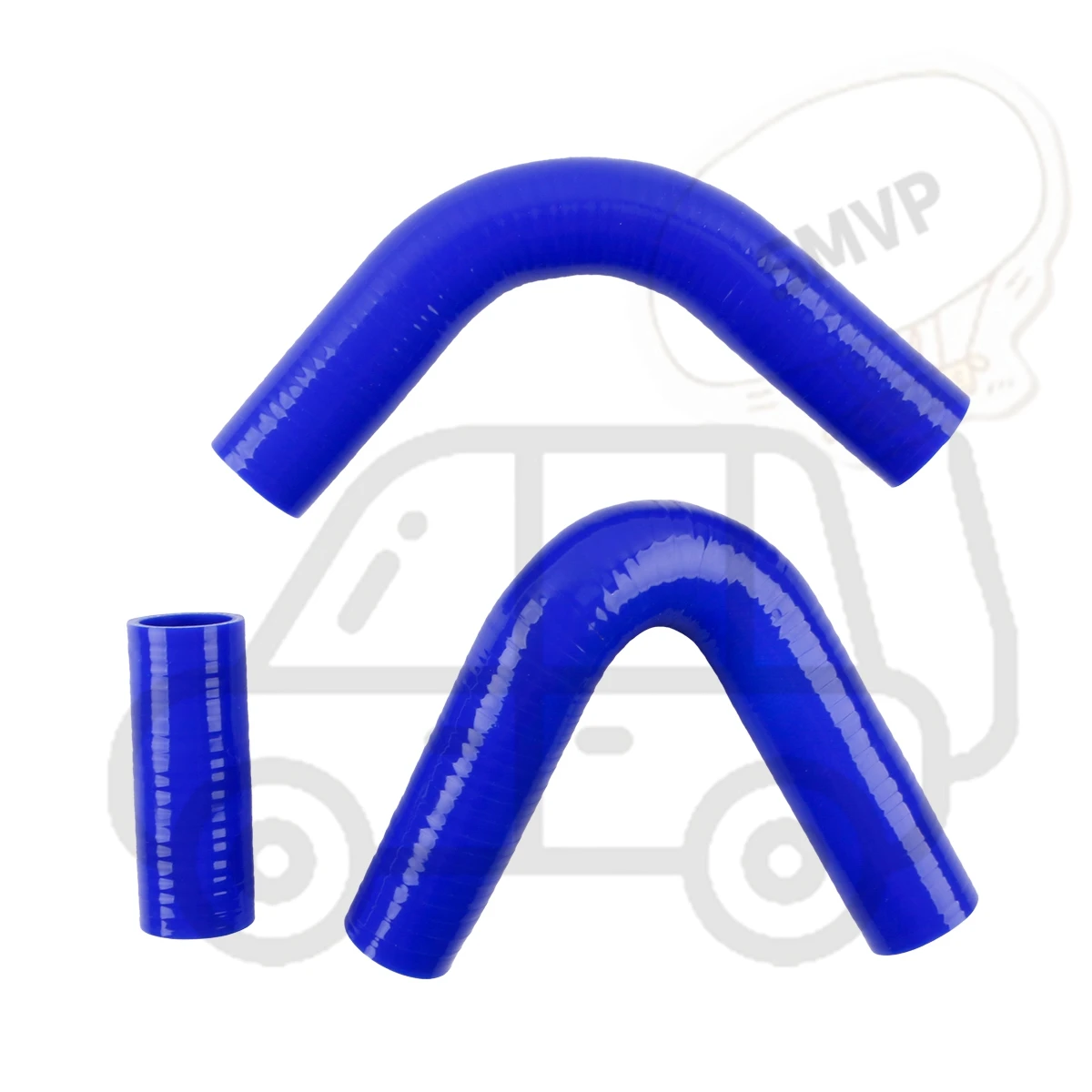 For Land Rover Series 2a / 3 4 Cyl DA1336 Radiator Cooling Hoses Silicone Tubes Set Piping 3Pcs 11 Colors