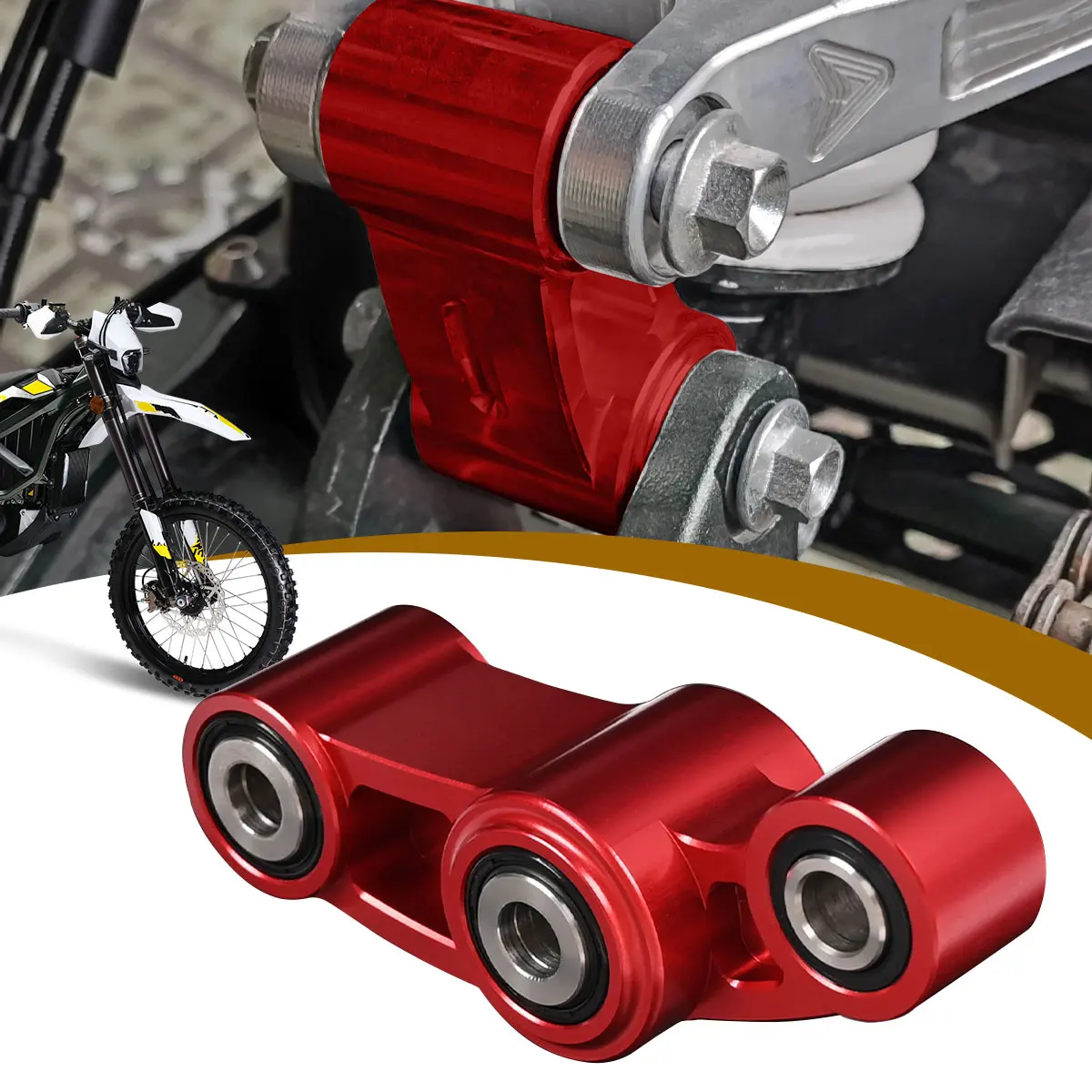 

Модификация мотоциклов, подвеска, подвеска, треугольный шарнир, черный, красный, замена для Sur Ron Ultra Bee