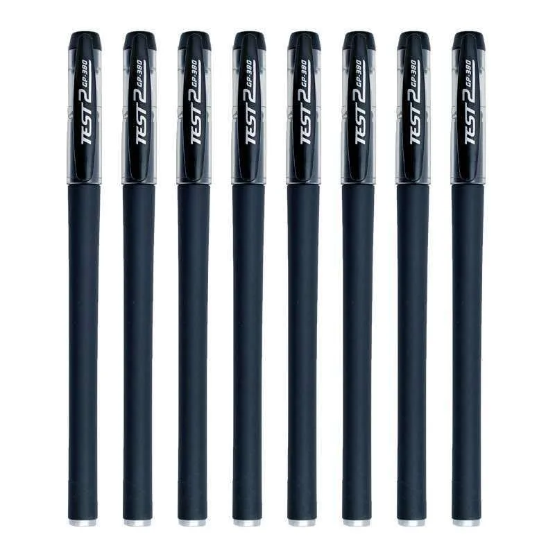 10 Pcs Frosted carbon neutral pen 0.5mm Business signature pen Office student exam water pen Ball pen