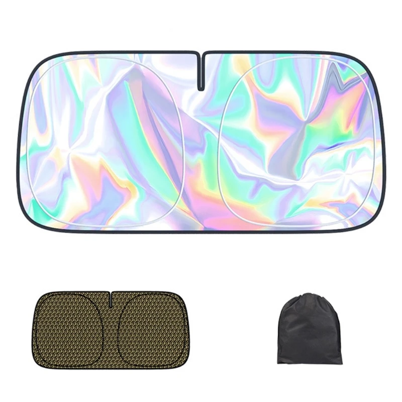 

094D Automotive Sun Umbrella Car Windshield Sunshade Foldable Front Window Car Interior Umbrella Sunshade Keep Vehicle Cool