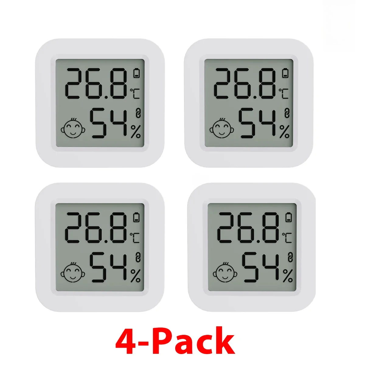 Tuya Temperatur- und Feuchtigkeitssensor, Mini-Thermometer, Hygrometer, Bluetooth-kompatible APP-Fernbedienung, funktioniert mit Smart Life Alexa
