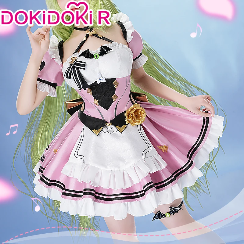 لعبة موبيوس خادمة التأثيرية هونكاي إمباكت 3 أزياء تنكرية DokiDoki-R فستان خادمة نسائي كوسبلاي هونكاي إمباكت 3 موبيوس