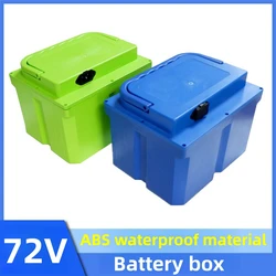 72V Battery Box 18650, electric motorcycle battery box ABS+PC waterproof material lithium storage box kit 18650/21700 no battery