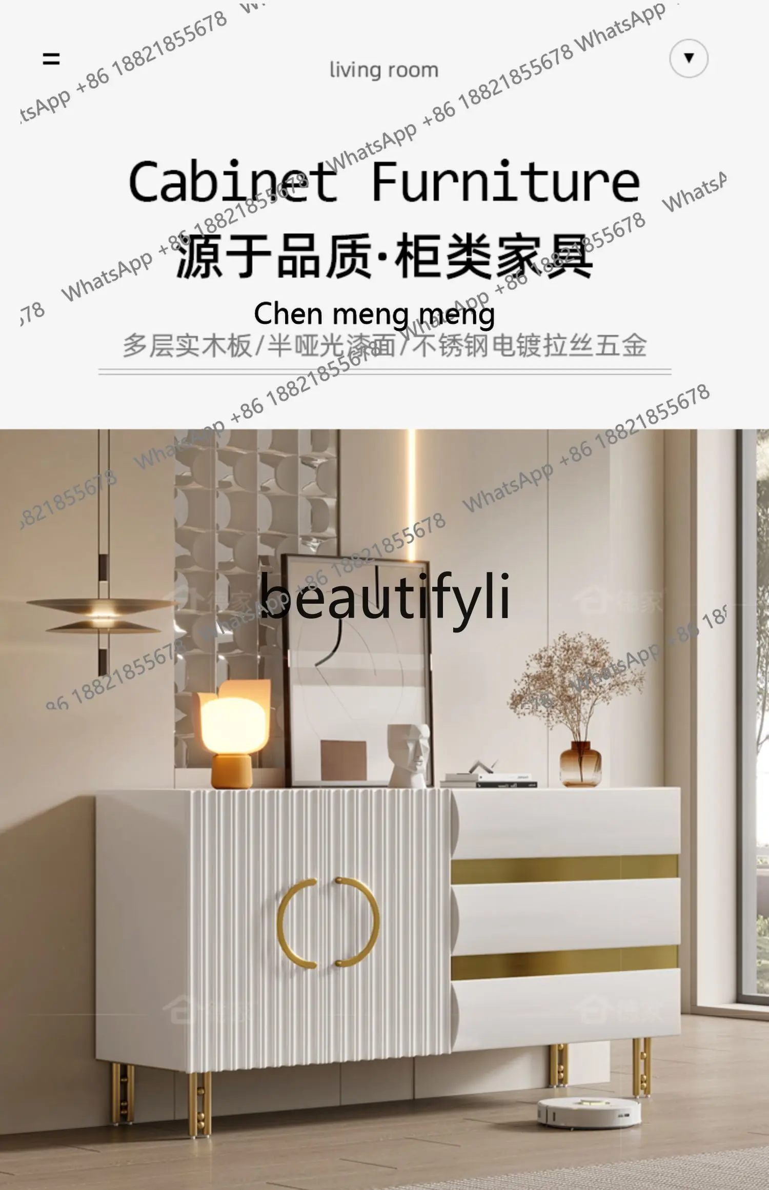 Light luxury porch cabinet entry  combination, storage storage foyer cabinet entry cabinet decoration is simpleH