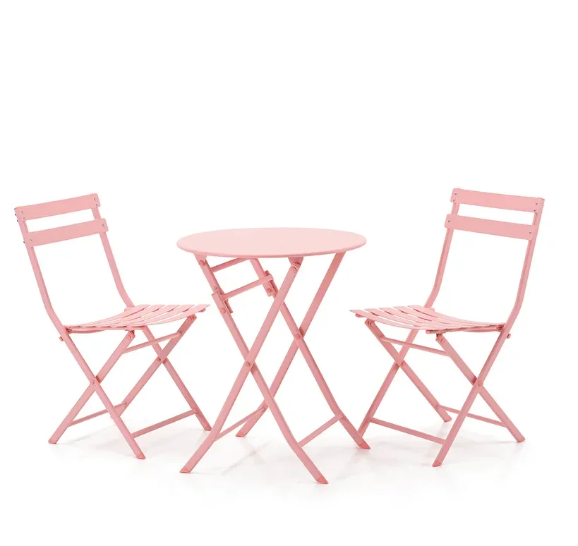 

Metal Furniture Folding Tables and Chairs Cheap Garden Restaurant Stackable Metal Dining Chair Outdoor Furniture Sets