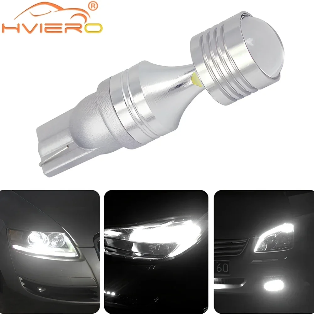 1X T10 W5W 30W 6 LED XBD Chip High Power Auto Clearance Spare Reversing Light Width Lamp Daytime Driving Bulbs Car Styling White