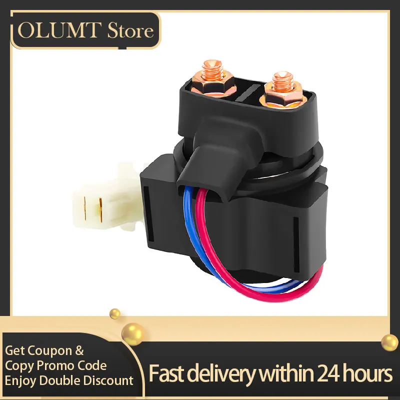 

Motorcycle Starter Solenoid Relay For Yamaha Badger YFM80 Big Bear 350 4WD YFM350FW Breeze YFA1 BW200E Big Wheel BW350 Champ