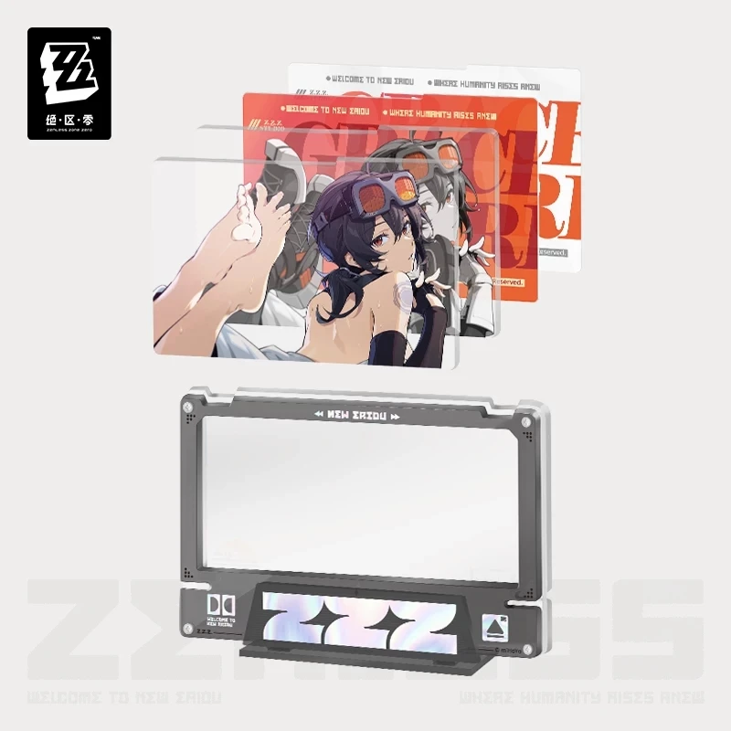 Official ZenlessZoneZero Genuine Film & Art Series Fixed-Frame Acrylic Insert Set - Decorative - Baiqi Heavy Industries - Gift