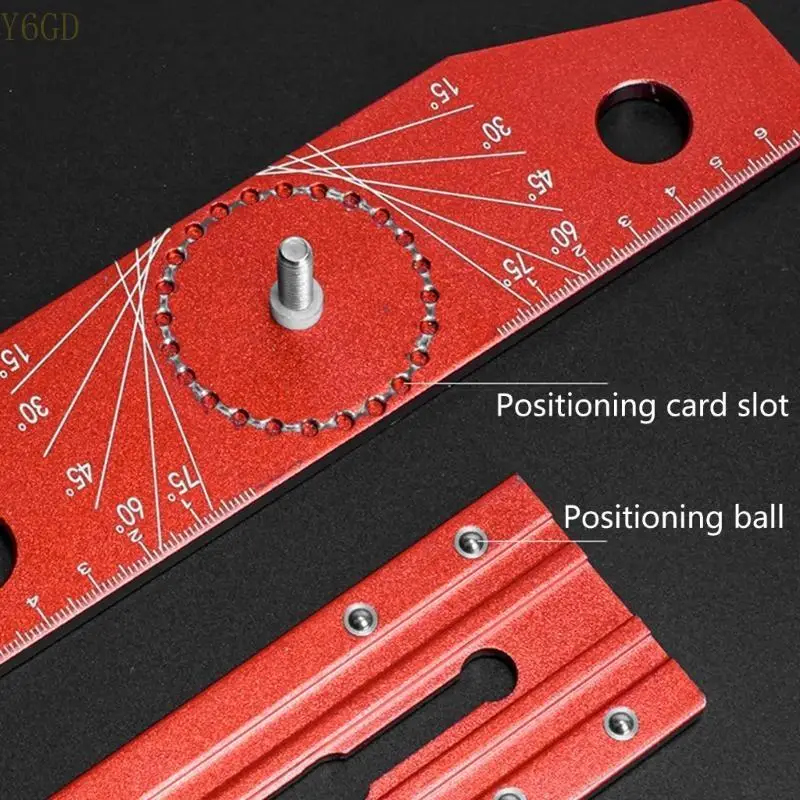 

Y6GD Upgraded 15" Woodworking Edges Ruler 0-75°Adjustable Protractors Angles Finder Carpentry Ruler Measure Layout Tool