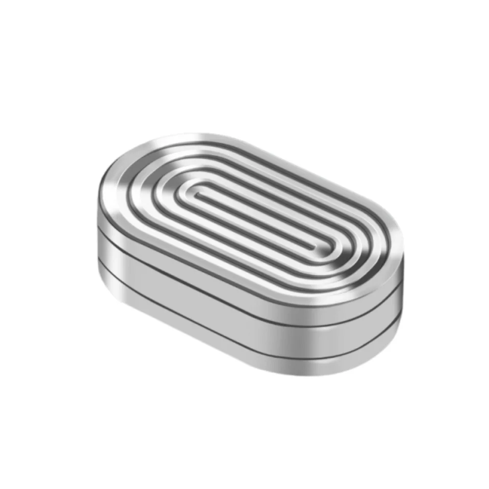 Metal Construction Magnetic Push Card Three-Layer Structure Infinite Rhythm Fidget Slider Magnetic Design Fingertip Gyro
