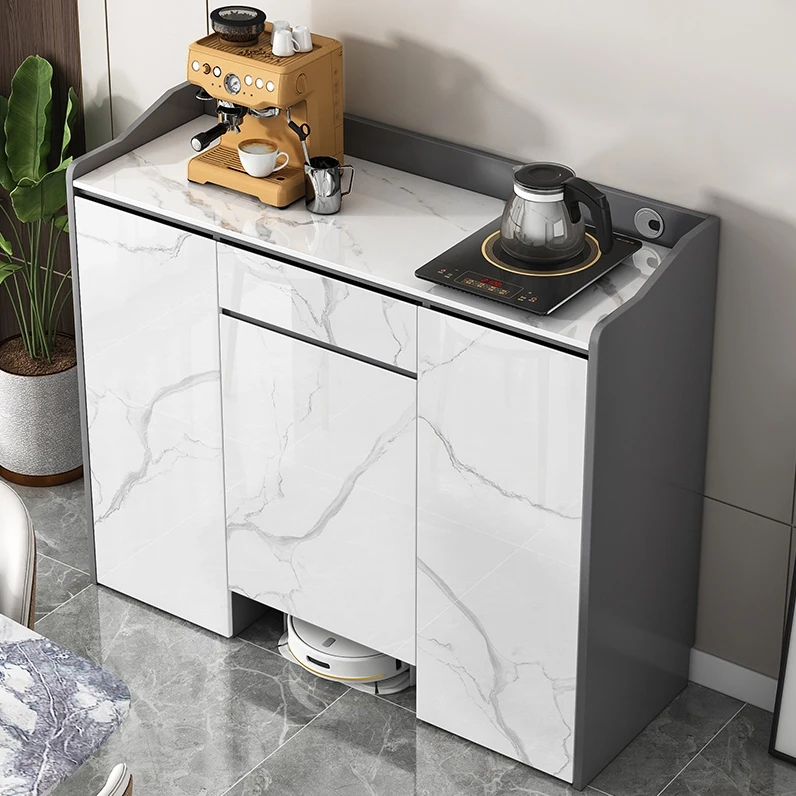 خزانة التدبير المنزلي المصنوعة من الخشب الصلب، خزانة روبوت متعددة الوظائف لغرفة المعيشة، خزانة تخزين أخرى كبيرة من Narwal #5