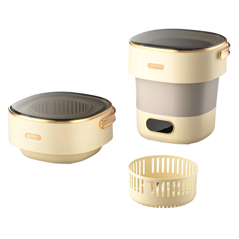 Large Capacity 13L Fully-Automatic Electric Foldable Portable Mini All-In-One Silicone Washer Spin Dryer Washing Machine