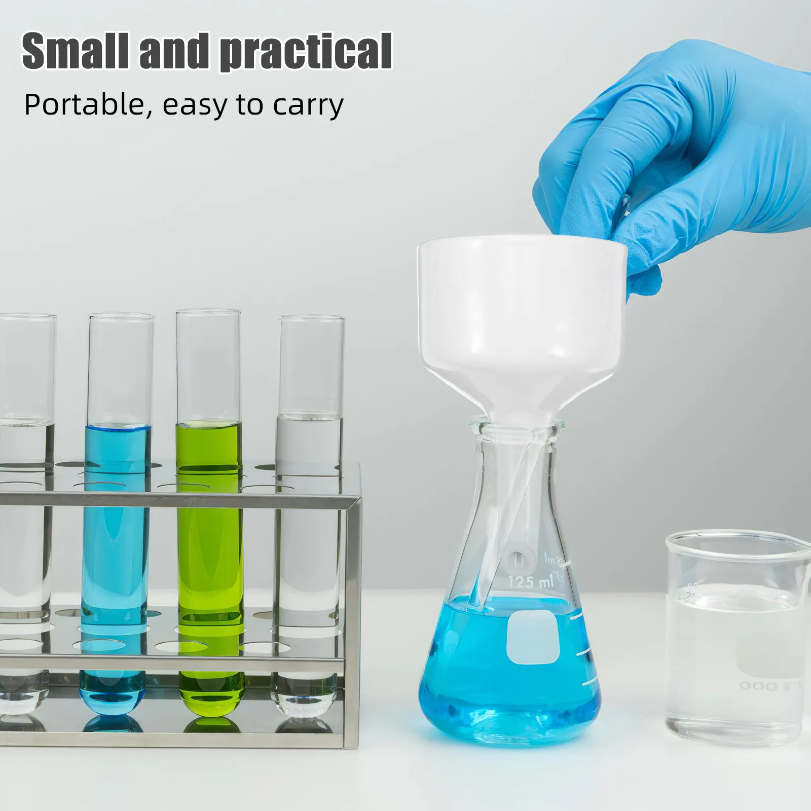 Ceramic Buchner Filter Funnel Laboratory Filtration Funnel White Anti-Corrosion Reliable Labs Tool for School Experiments