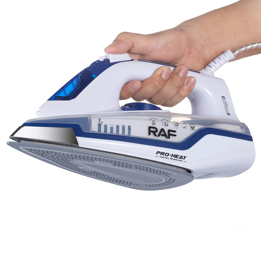 

RAF 2400w Professional Home Appliances Used Clothes Heat Press Machines Electric Irons Steam Iron with 400ml Water Tank