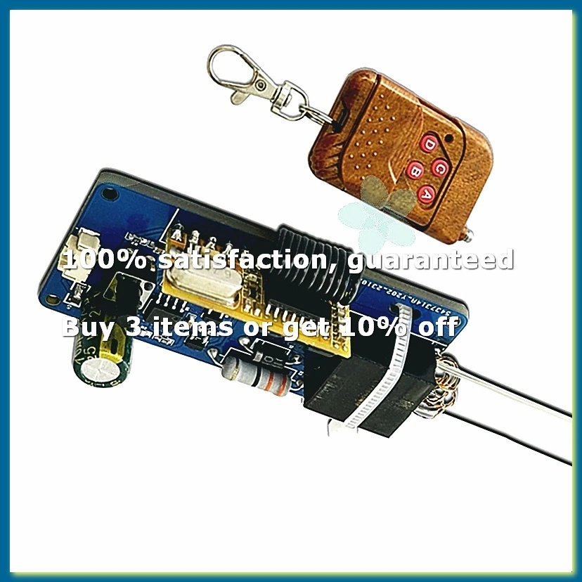 ●DC3.7V 433M Remote Control ARC Igniter High Voltage Generator Drive Power Supply Remote Control Board with LED Indicator
