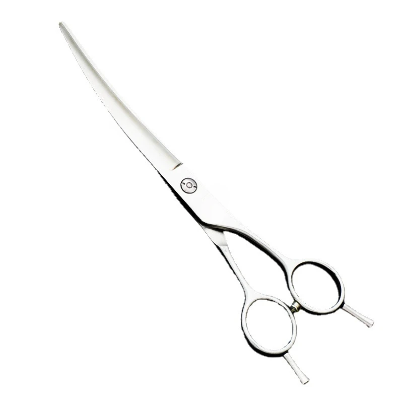 Professional pet beauty scissors slotted large screw imported vg10 material 7.0 7.5 8.0 comprehensive direct shear