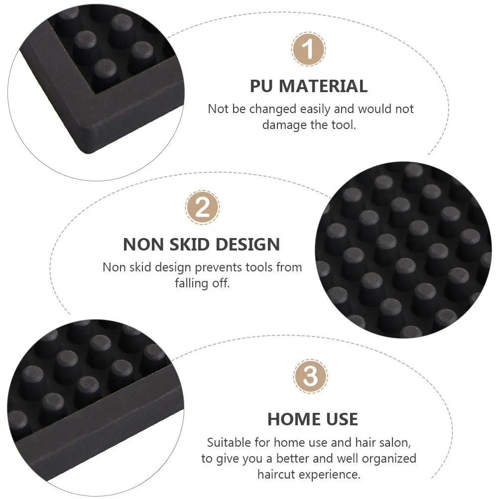 1Pcs Water Resistant Mat For Salon Front Desk Hair Stylist Hairdressing Non-skid PU Storage Pad Scissors Barbershop