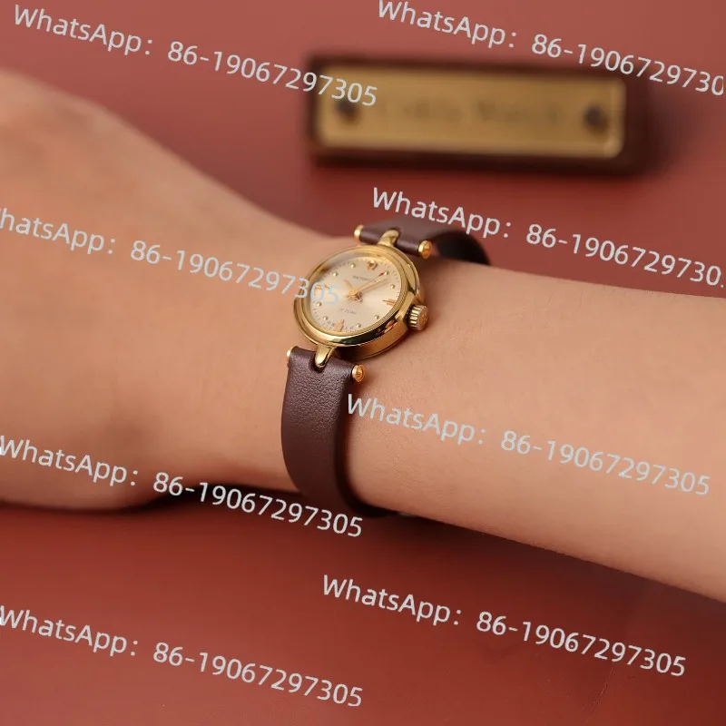 

Niche DIY Bracelet Watch Plate Gem Flower Domestic Product Small Manual Mechanical Retro Women's Watch