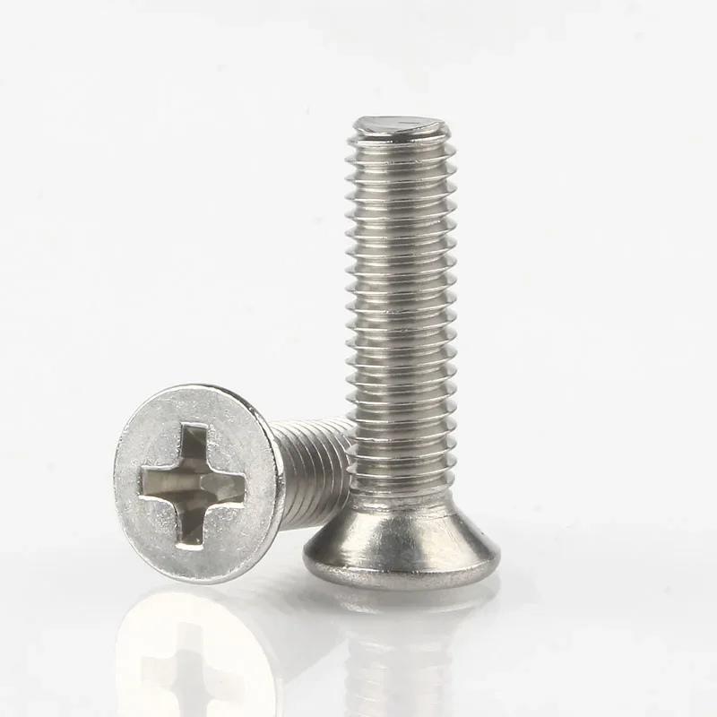 M1.6 M2 M2.5 M3 M4 M5 الصليب فيليبس شقة غاطسة رئيس مسامير 304 الفولاذ المقاوم للصدأ الترباس وغسالة الجوز تشكيلة مجموعة أدوات صندوق #5