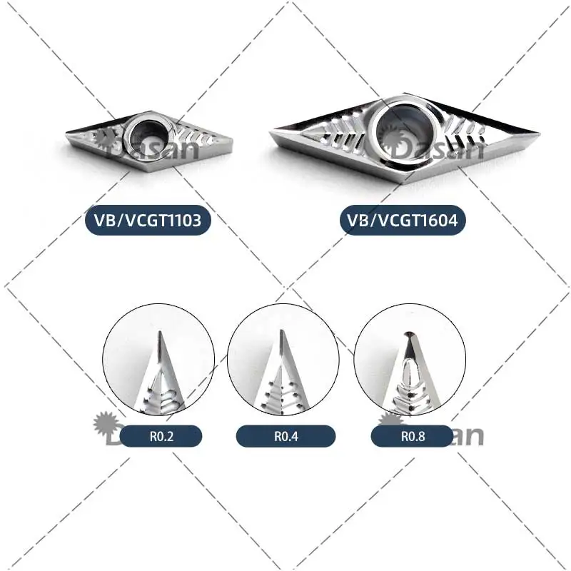 VCGT160404 H02 VCGT110302 10ชิ้น VBGT160404Blade vcgt 160408 VBGT160402สำหรับเครื่องกลึง CNC เครื่องกลึงโลหะอะลูมิเนียมทองแดงเครื่องมือ