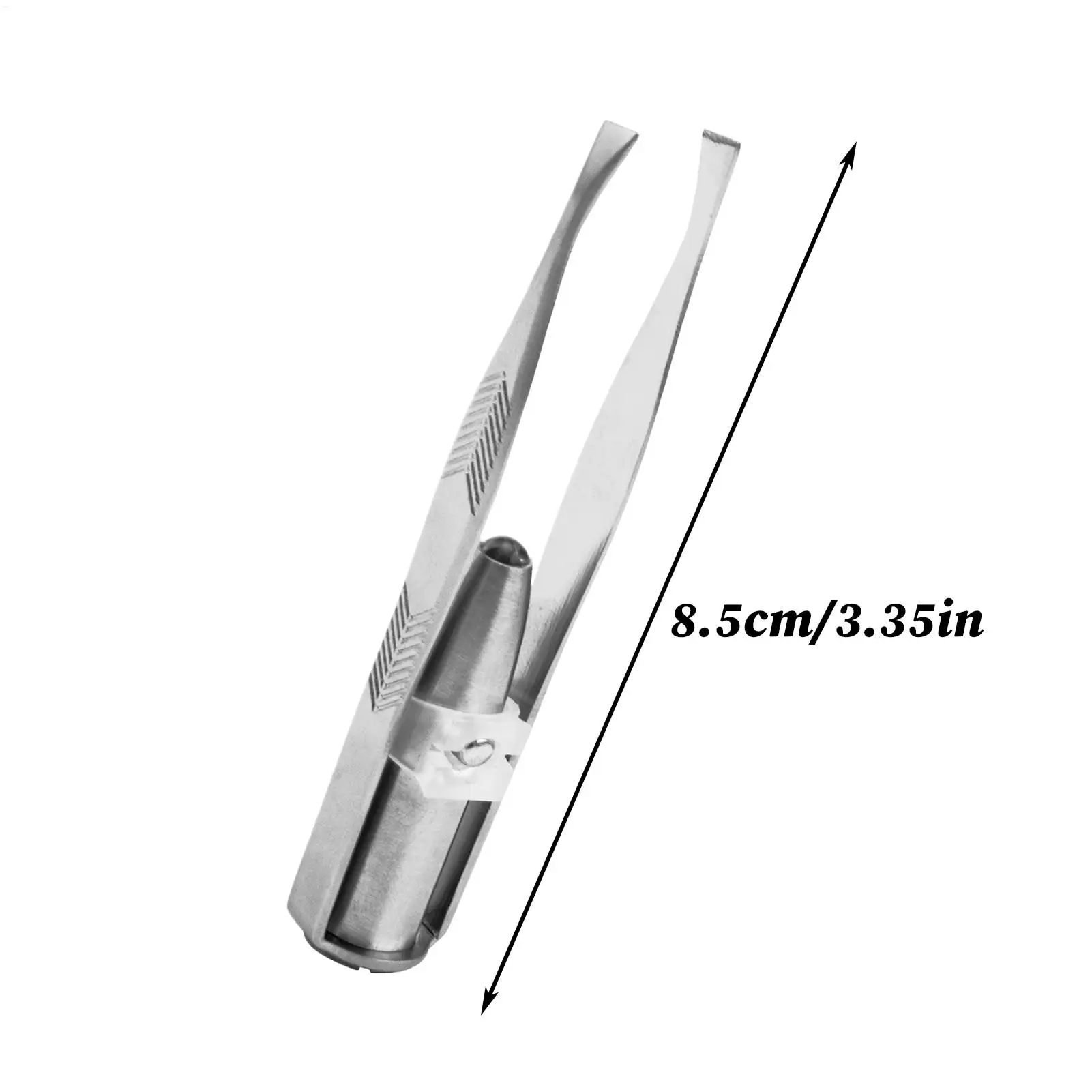 Pinça iluminada para cílios inclinados, braçadeiras para remoção de pelos, sobrancelha, depilação facial, ferramentas de maquiagem cosmética para