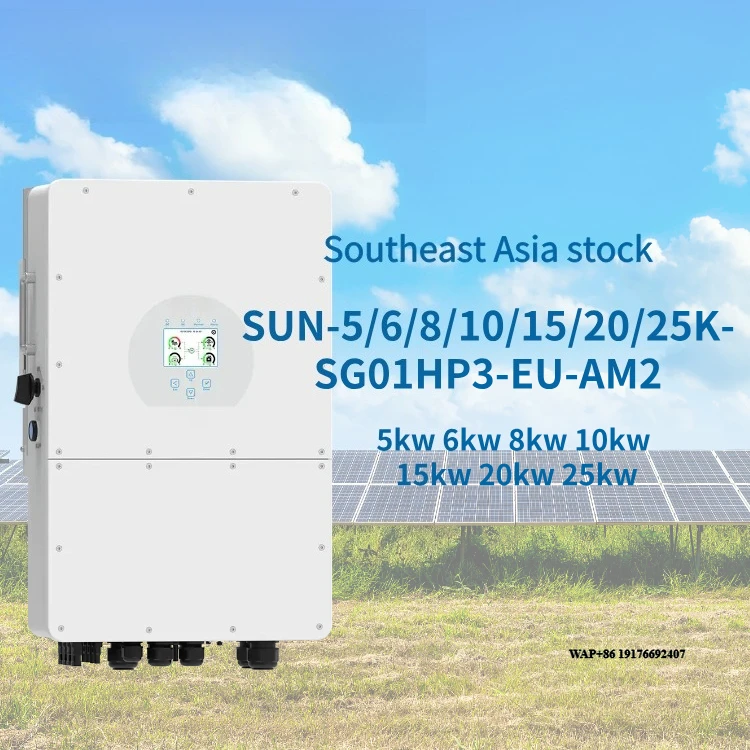 

Deye Hybrid Solar Inverter SUN-5/6/8/10/15/20/25K-SG01HP3-EU-AM2 5KW to 25KW for Residential and Commercial Three Phase Use