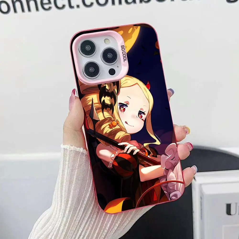 

Чехол для мобильного телефона ReZero Beatrice для iPhone 17, 16, 15, 14, 13, 12, 11 X XR XS 8 7 Air Pro Max Plus, полупрозрачный розовый цветной чехол