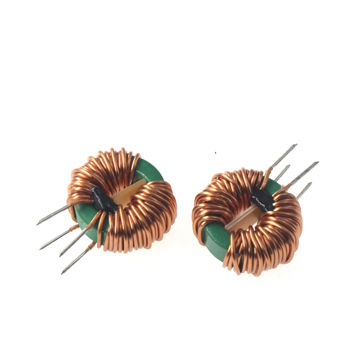 2pcs 18X10X7-1/2/5/10/20/30mh 0.6 D wire ring manganese zinc magnetic ring filter choke coil common mode inductor vertical